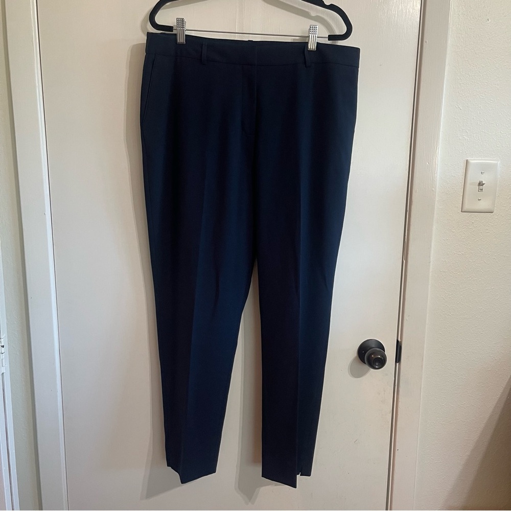 Tahari ASL Blue Dress Pants Straight Leg